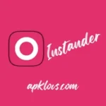 Instander APK logo with pink background and white circular icon