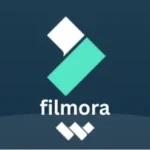 Filmora logo with stylized geometric design